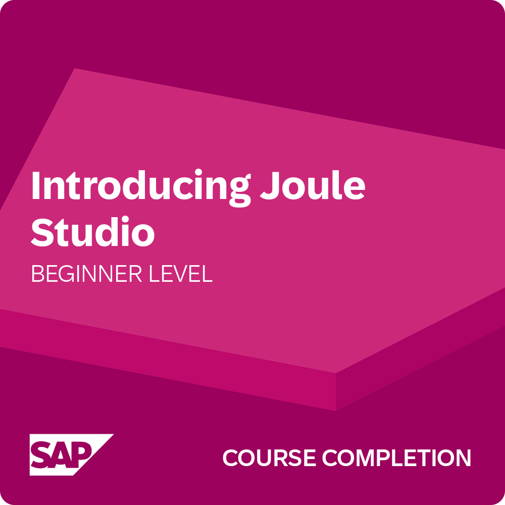 Insignia de curso completado: Introducing Joule Studio